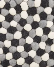 Rug PENEK Multicolour ø 140 cm Wool_780568