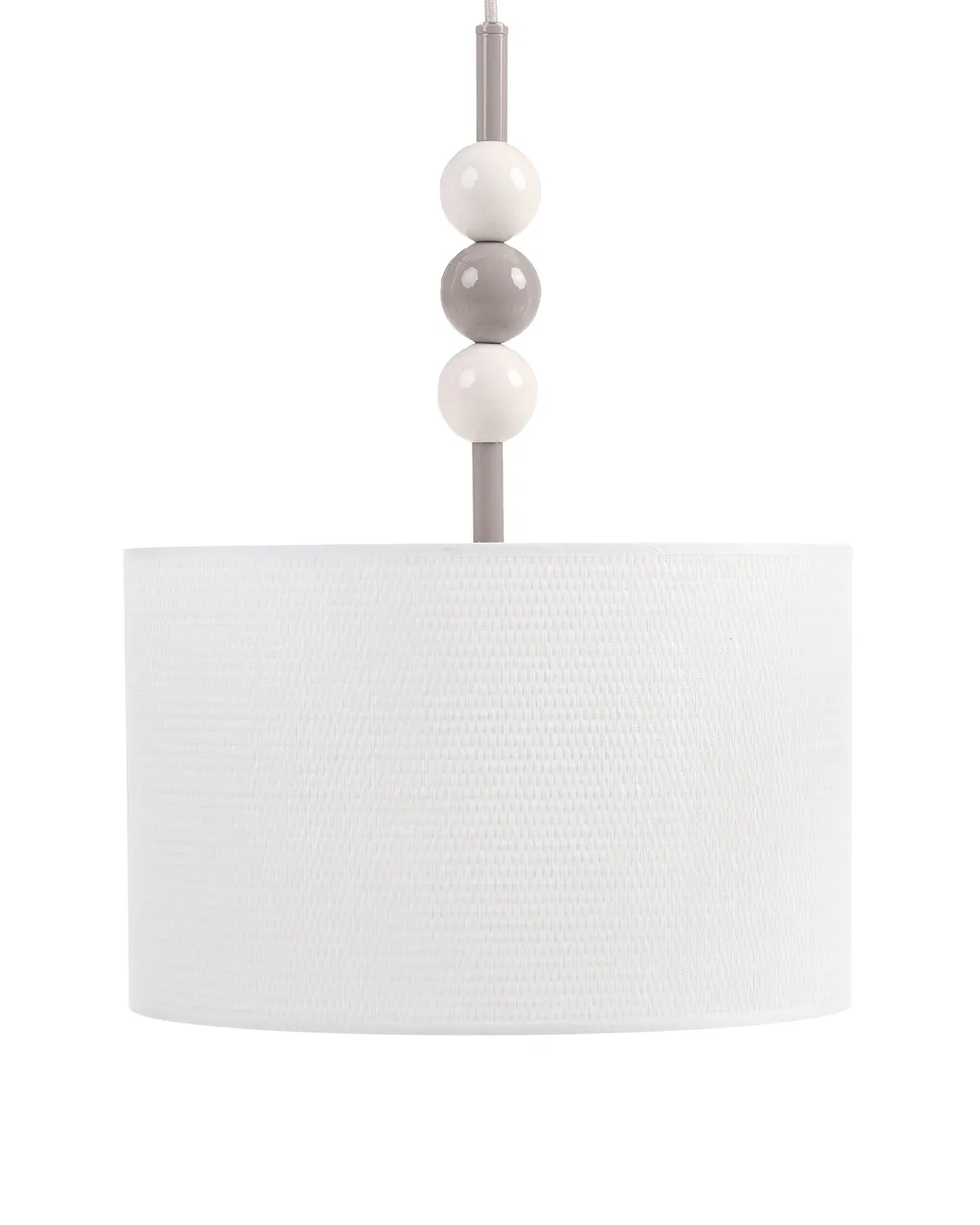 Lampa wisząca LOKY Metal Biały/ beżowy