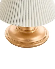 Set di 2 decorazioni natalizie ASPO 32/41 cm Albero di Natale Bianco sporco / Oro_1175721