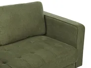 Living Room Set 6 Seater NURMO Fabric Dark Green_896070