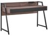 Home Office Set Dark Wood and Black FOSTER/HARWICH_843015