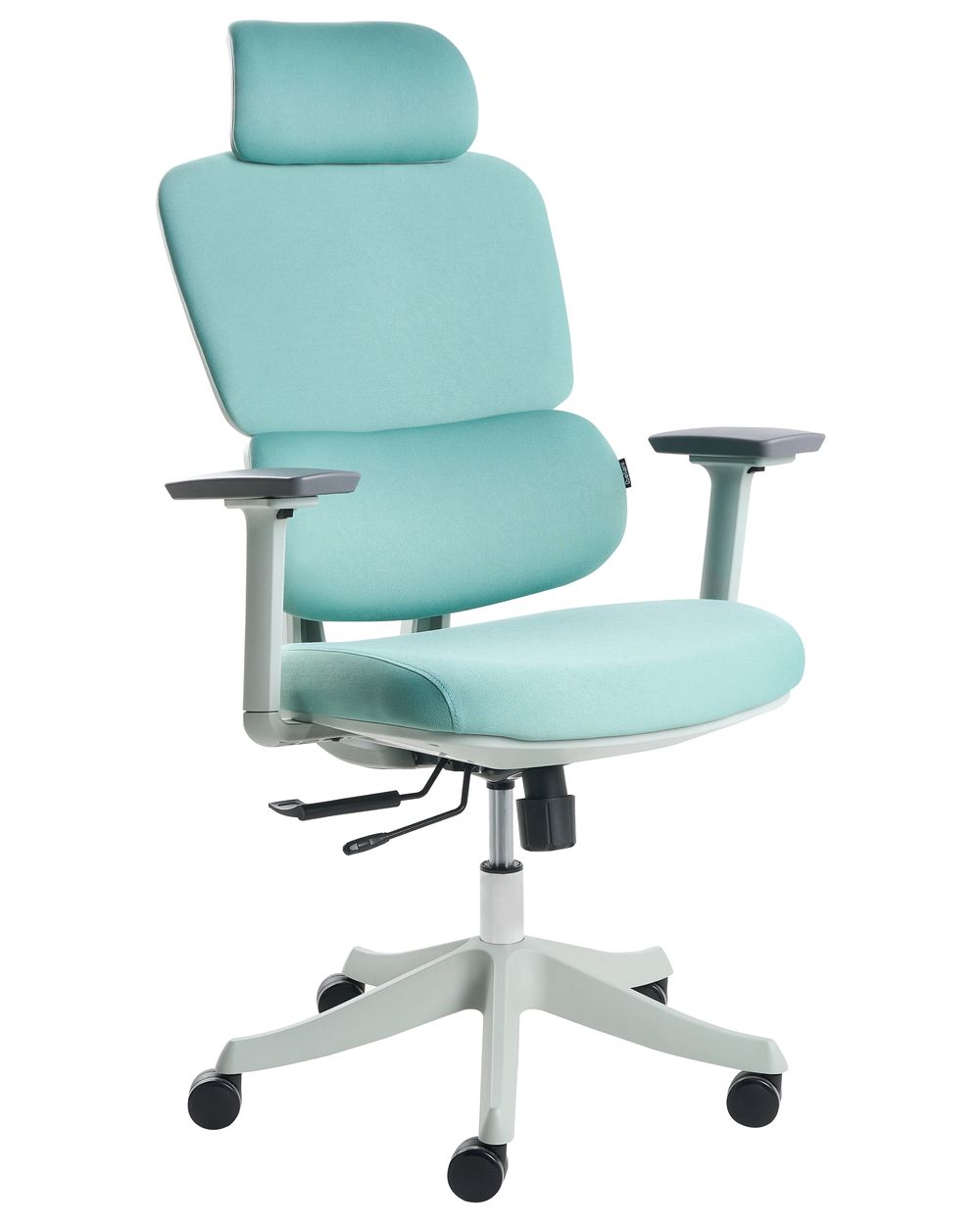 Chaise de bureau VISCOUNT Tissu Bleu paon