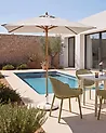 Market Parasol 195 cm FLAMENCO Light Beige