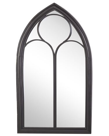 Espejo de pared de metal negro 62 x 113 cm TRELLY
