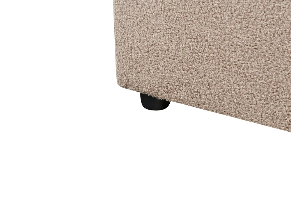 Bed Boucle LAVAUR 160 x 200 cm (EU King Size) Taupe_985443