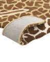 Vlněný dětský koberec ve tvaru žirafy 100 x 160 cm béžový/hnědý MELMAN _873866