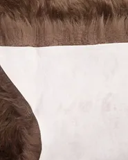 Sheepskin Rug ULURU Dark Brown 65 x 110 cm_704778