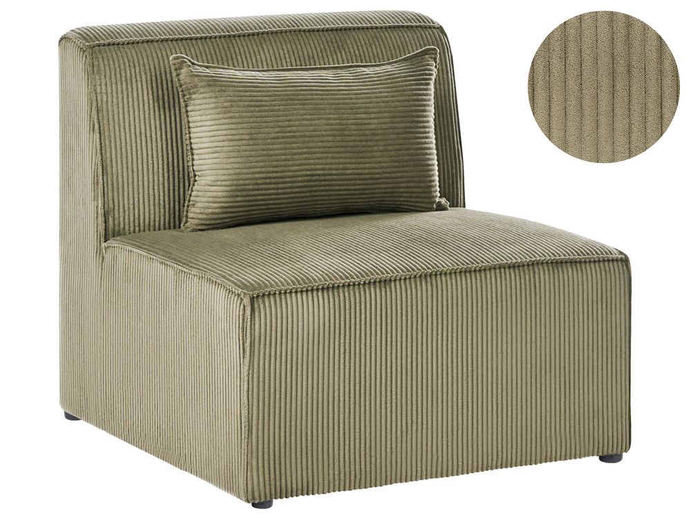 1-Seat Section LEMVIG Corduroy Green