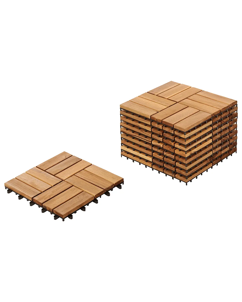 Rivestimenti e piastrelle da esterno ACERENZA Legno di acacia certificato Naturale