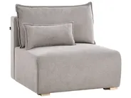 Divano angolare modulare NERBO Tessuto Grigio Lato Sinistro_1035210