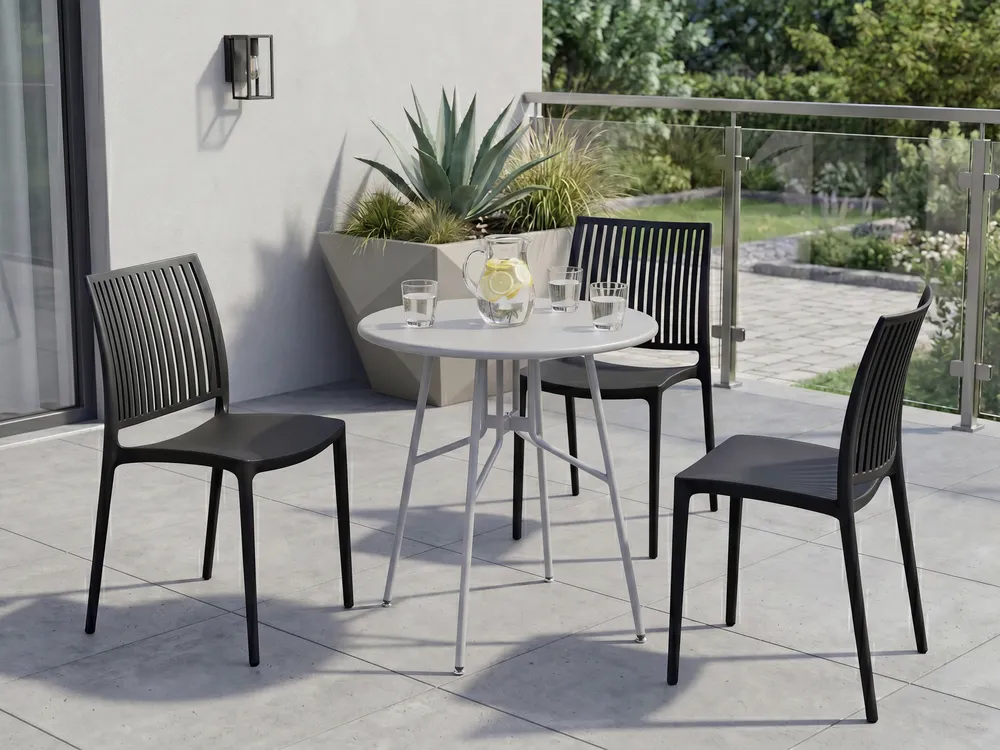 Stolik bistro TALTAL 64 cm 64 cm Metal Szary