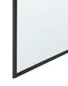 Mampara de ducha de vidrio templado transparente/negro 190 x 100 cm WASPAM_788243