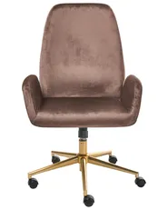 Office Chair CLARE Velvet Brown_1008610