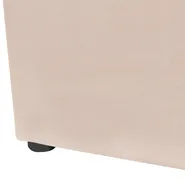 Bett mit Stauraum LUBBON Samtstoff Beige 140 x 200 cm_833513