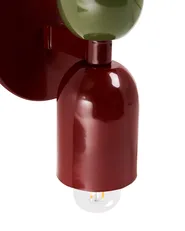 Set di 2 lampade da parete TOPI Metallo Rosso/Verde_987520