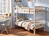 Bunk Bed Pine Wood REVIN 90 x 200 cm (EU Single) White
