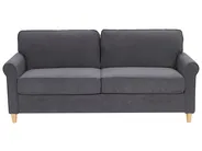 Sofa 3 Seater RONNEBY Velvet Dark Grey_767073