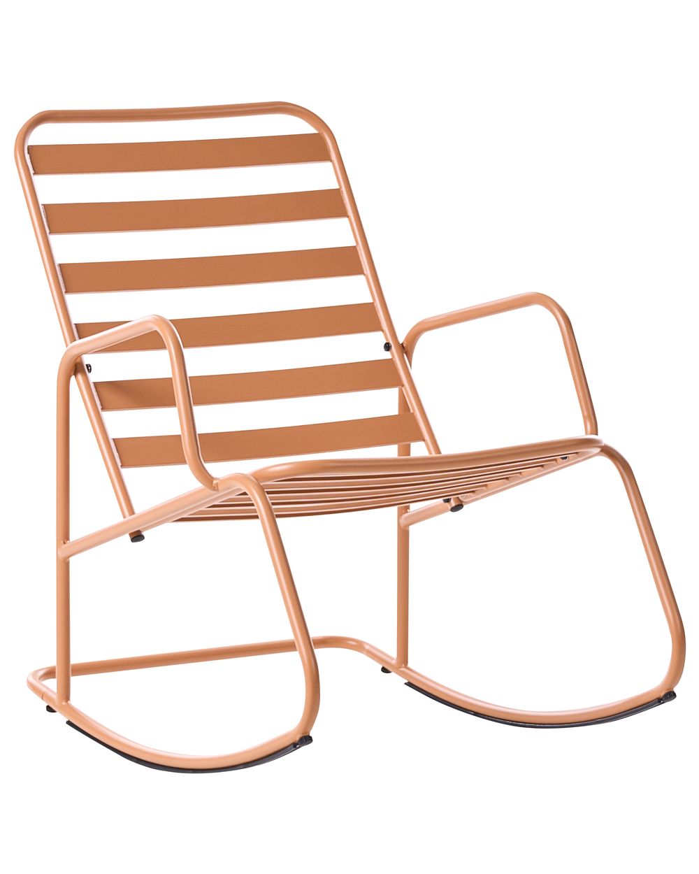 Sedia a dondolo da giardino TURI Metallo Marrone dorato