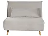 Single Sofa Bed SETTEN Velvet Light Grey