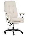 Office Chair MELOCUSH Fabric Off-White