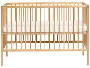 Baby Cot Bed Pine Wood BELENGER 60 x 120 cm Light Brown_1004316
