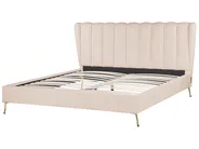 Bed Velvet MIRIBEL 180 x 200 cm (EU Super King) Beige_870660