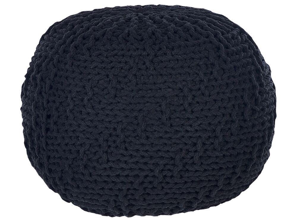 Pouf PRIENE Cotone Nero