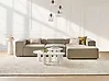 Modular Corner Sofa 4 Seater ARDAL Corduroy Light Brown Left Hand