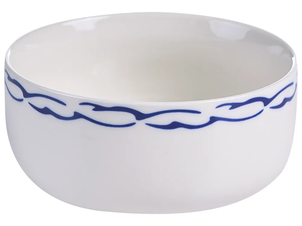 Zastawa stołowa 12-częściowa AMCHUR Porcelana Biały/ niebieski_1063944