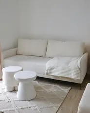 Sofa Bed 3 Seater HEMING Boucle Off-White_1062635