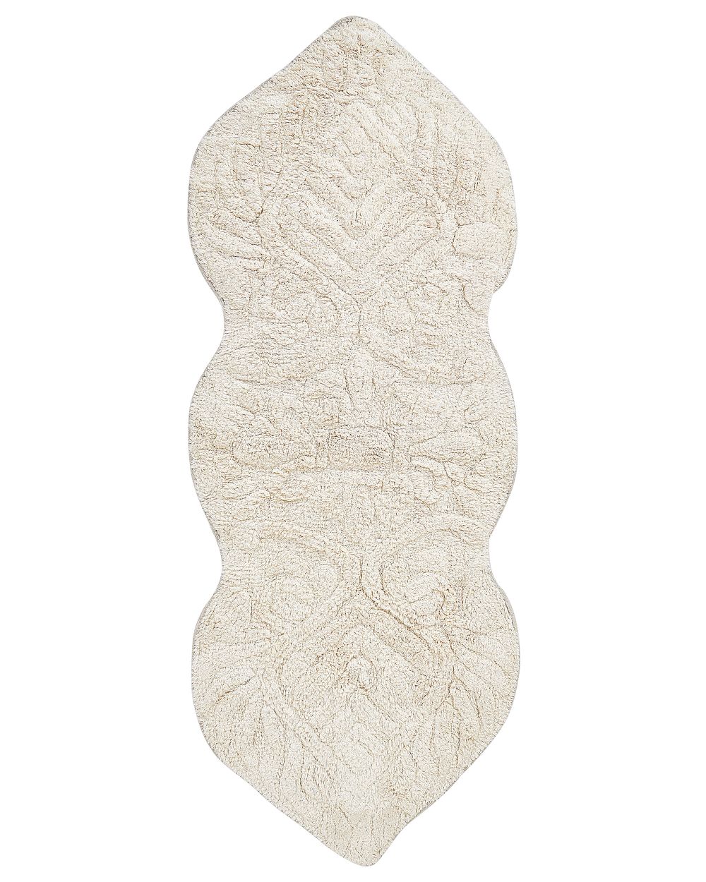 Bath Mat CANBAR Light Beige 150 x 60 cm Cotton