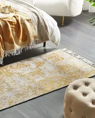 Tappeto BOYALI Senape 80 x 150 cm Viscosa_836788