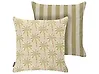Set of 2 Outdoor Cushions CALIA Plant Pattern 45 x 45 cm Beige/ Green