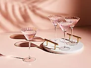 Zestaw 4 kieliszków do martini MORGANITE 220 ml Przezroczysty_1185103