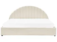 Cama con almacenaje CHADENET Bouclé Blanco crema 180 x 200 cm_1183970