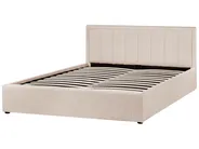 Letto contenitore MONTLAUR Bouclé Beige 160 x 200 cm_958530