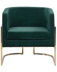 Poltrona SIRKKA Velluto Verde scuro_761670