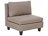 1-Seat Section UNSTAD Fabric Brown