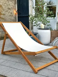 Folding Deck Chair ANZIO Acacia Wood Light Brown_816430