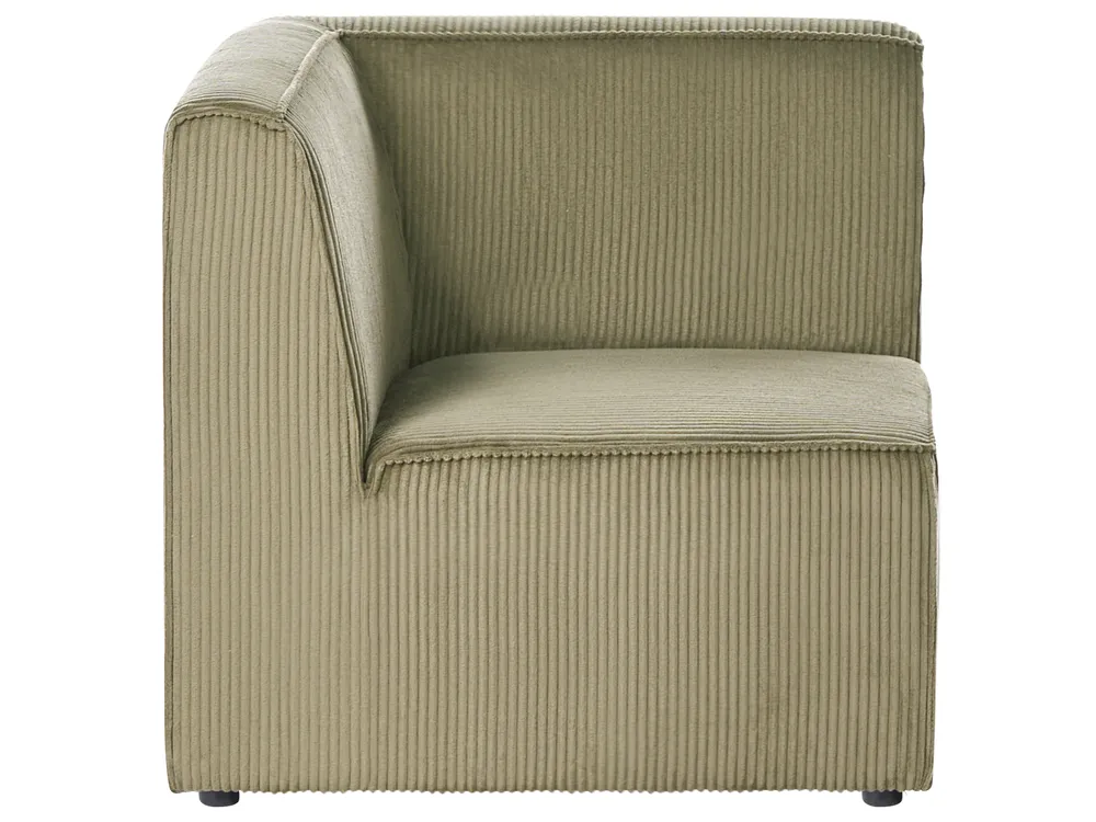 Corner Seat LEMVIG Corduroy Green Left Hand_1053439
