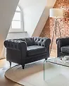 Armchair CHESTERFIELD Velvet Black