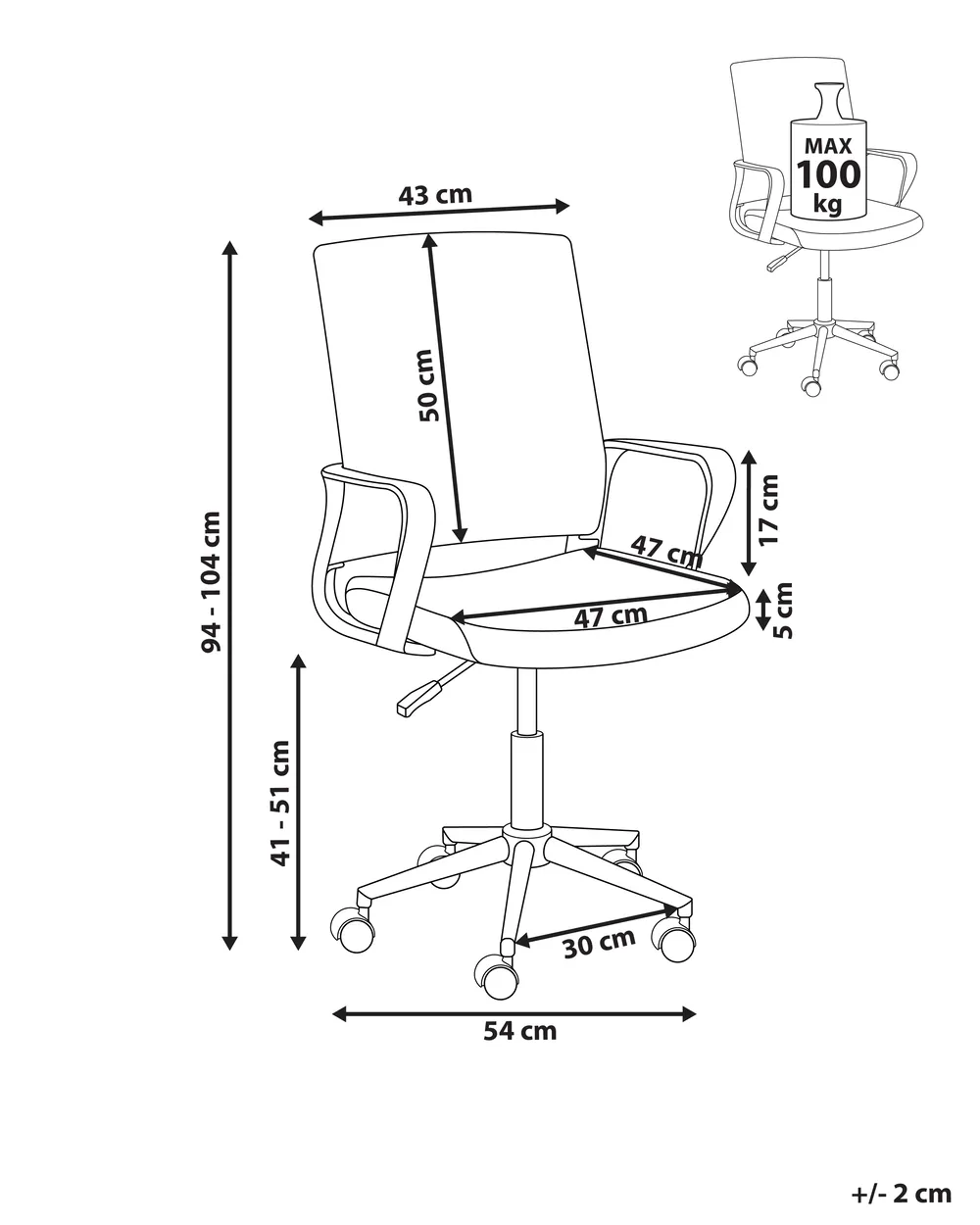 Office Chair EASE Dark Green_1051116