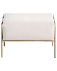 Garden Chair NIMIS with Ottoman Light Beige_1055698