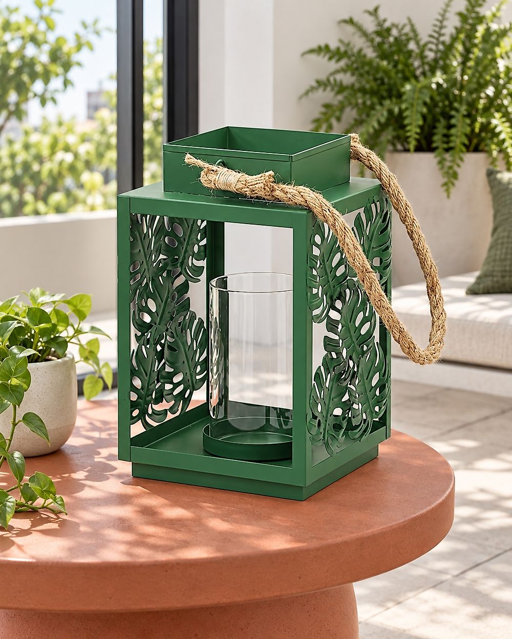 Lantern UNIMAK 25 cm Metal Green
