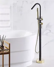 Rubinetteria per vasca da bagno freestanding VICTORIA Nero/Oro_1178015