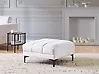 Otomana ALNES Tela Blanco crema
