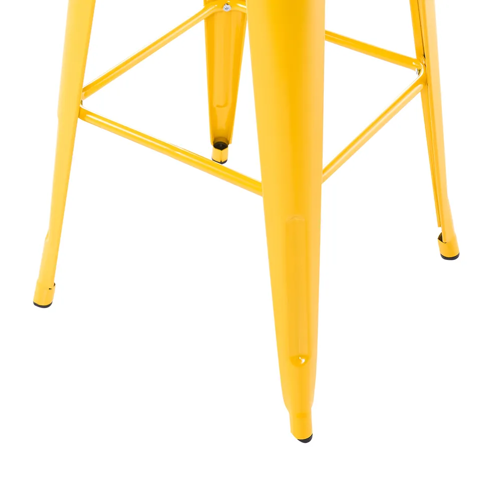 Conjunto de 2 sillas de bar CABRILLO Metal Amarillo_1165840