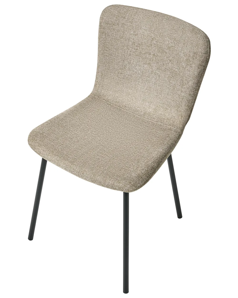 Set of 4 Dining Chairs CALDWELL Fabric Beige_1020794
