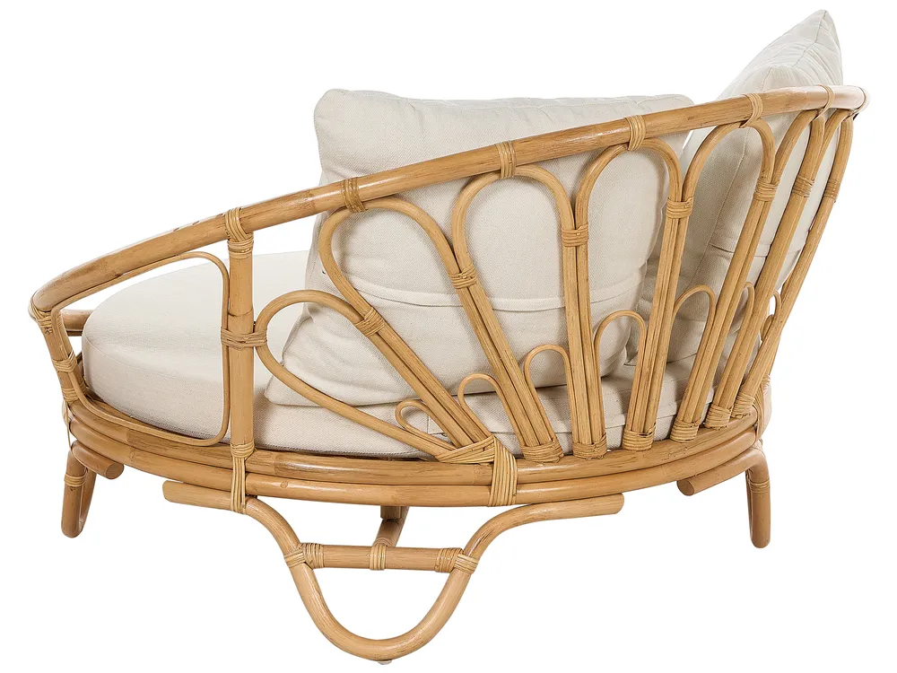 Garden Daybed ROSSANO Rattan Natural_873168