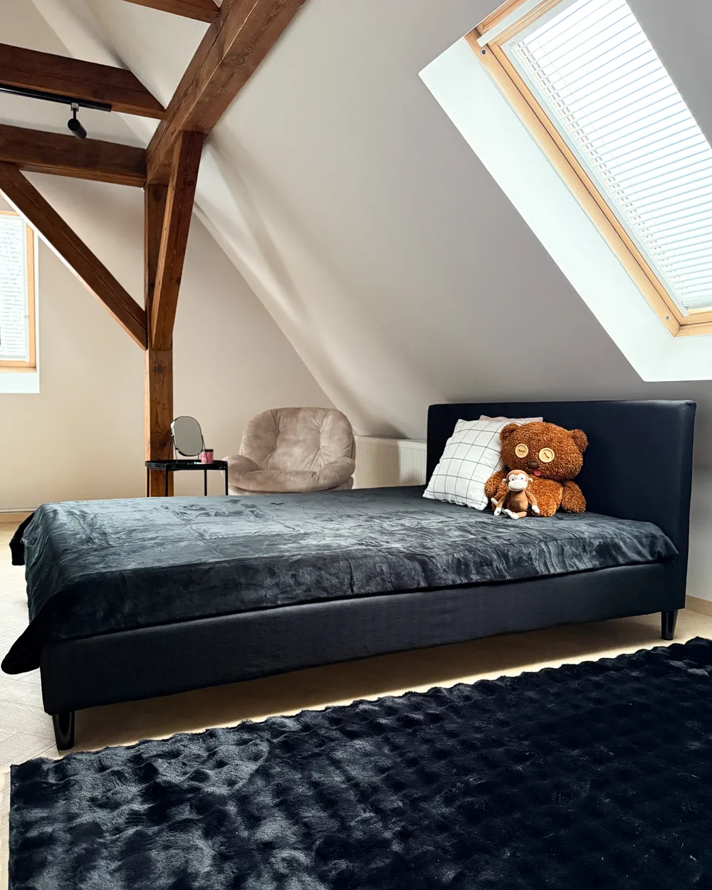 Bed Fabric FITOU 160 x 200 cm (EU King Size) Black_1039196